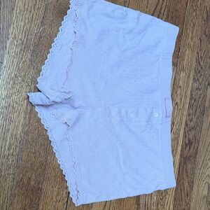 Victoria's Secret Light Pink Lace Trim Pajama Shorts